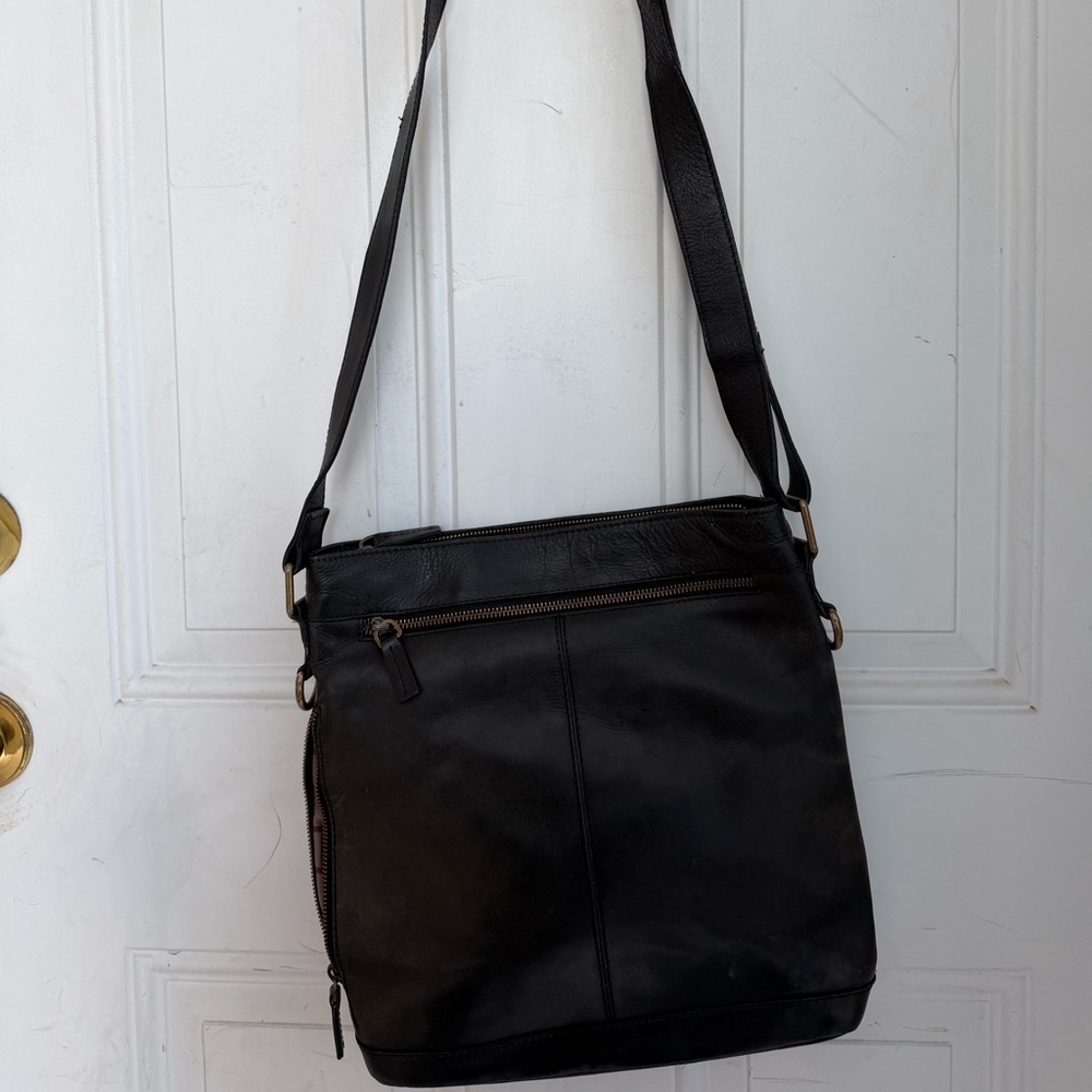 Rawlings Black Leather Crossbody  Bag - Picture 4 of 7